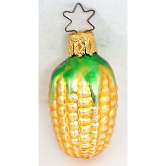 ANTIQUE GERMAN LOT 6 FISH CORN CUCUMBER TOMATO PINEAPPLE CHRISTMAS ORNAMENTS - Picture 4 of 13